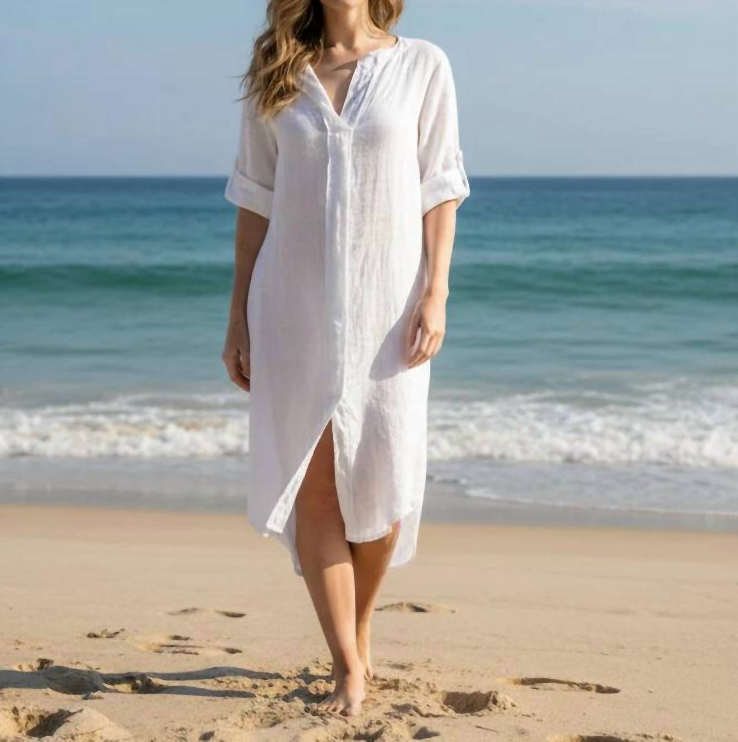 Tempo Paris - V-neck Midi Dress