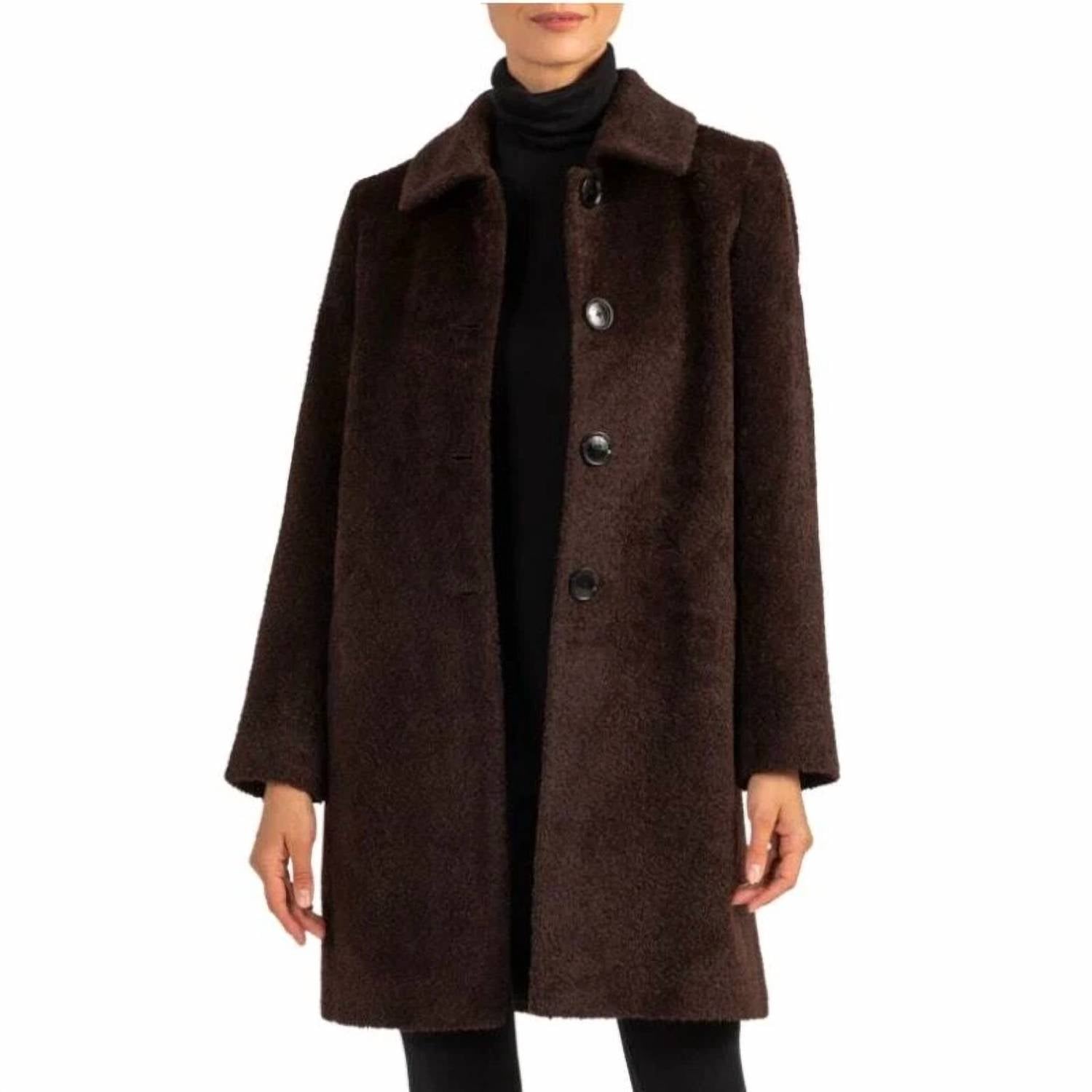 Sofia Cashmere - Wool And Alpaca Car Coat
