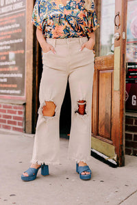 Risen - Eras High Waist Distressed Jeans - Plus