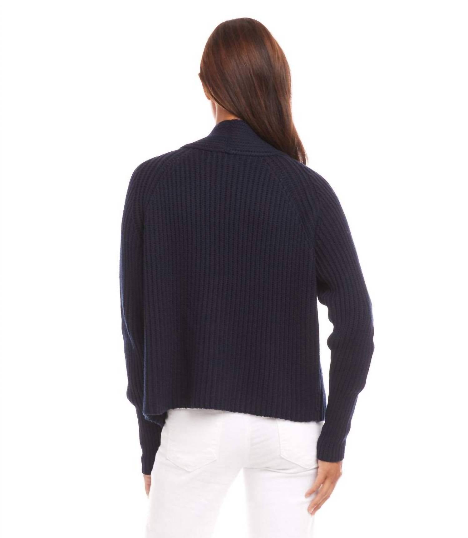 Karen Kane - Cropped Open Front Cardigan Sweater