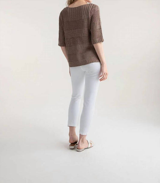 Marble - Square Crochet Look Jumper