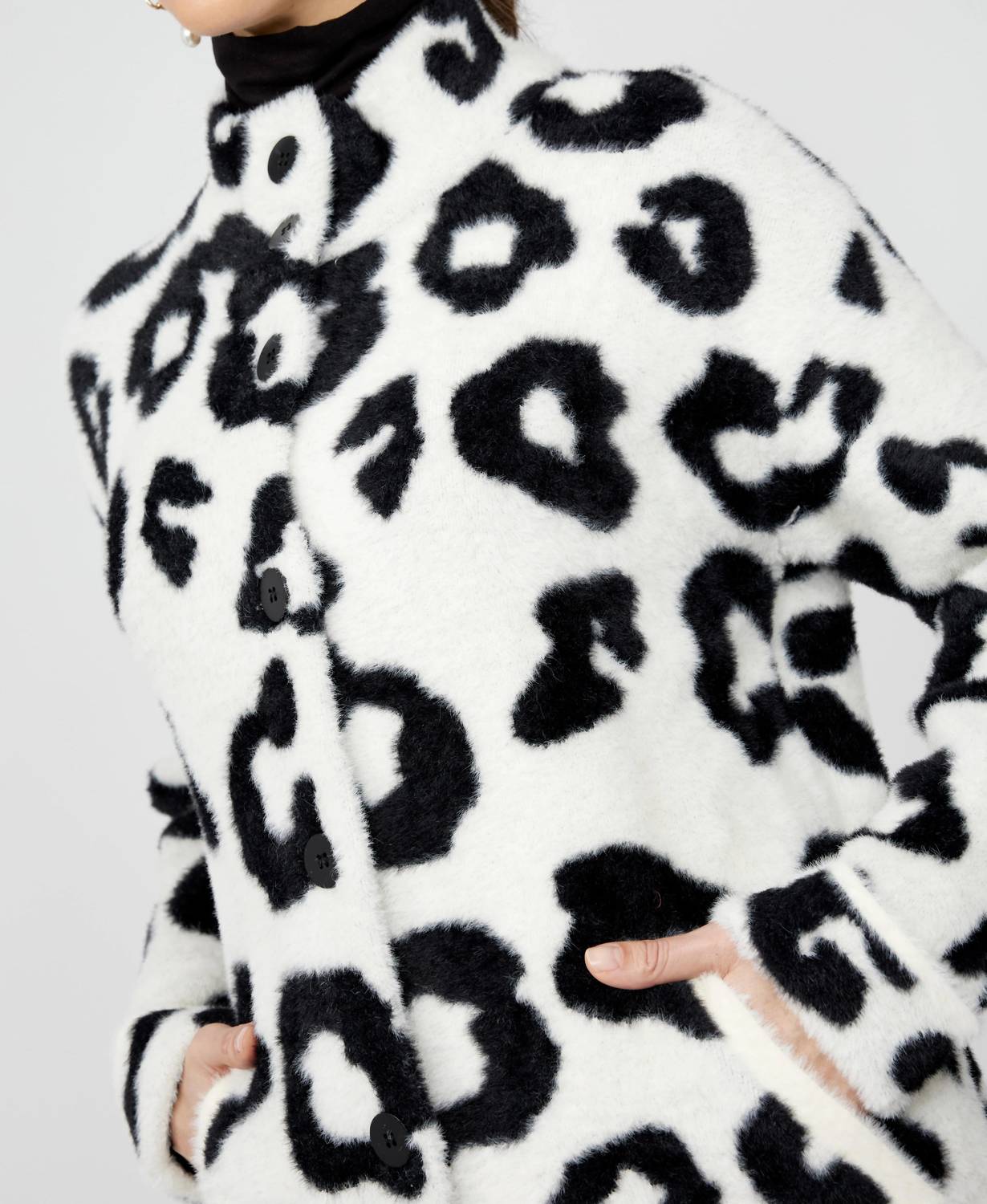 Frank Lyman - Brooke Animal Print Knit Jacket