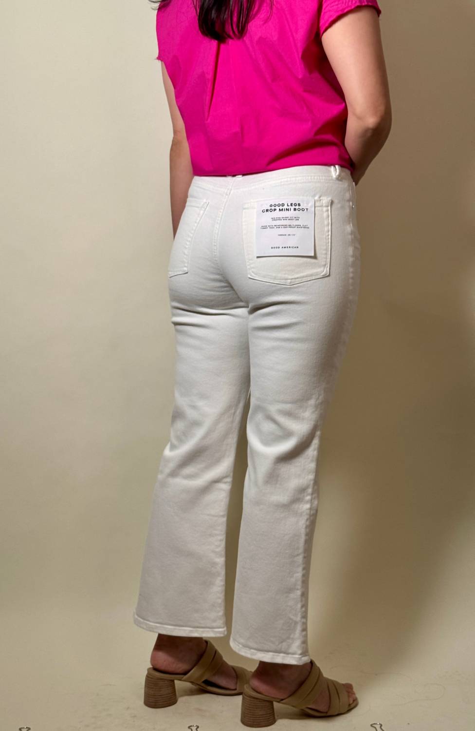 Good American - Dana Good Legs Crop Mini Bootleg Jeans