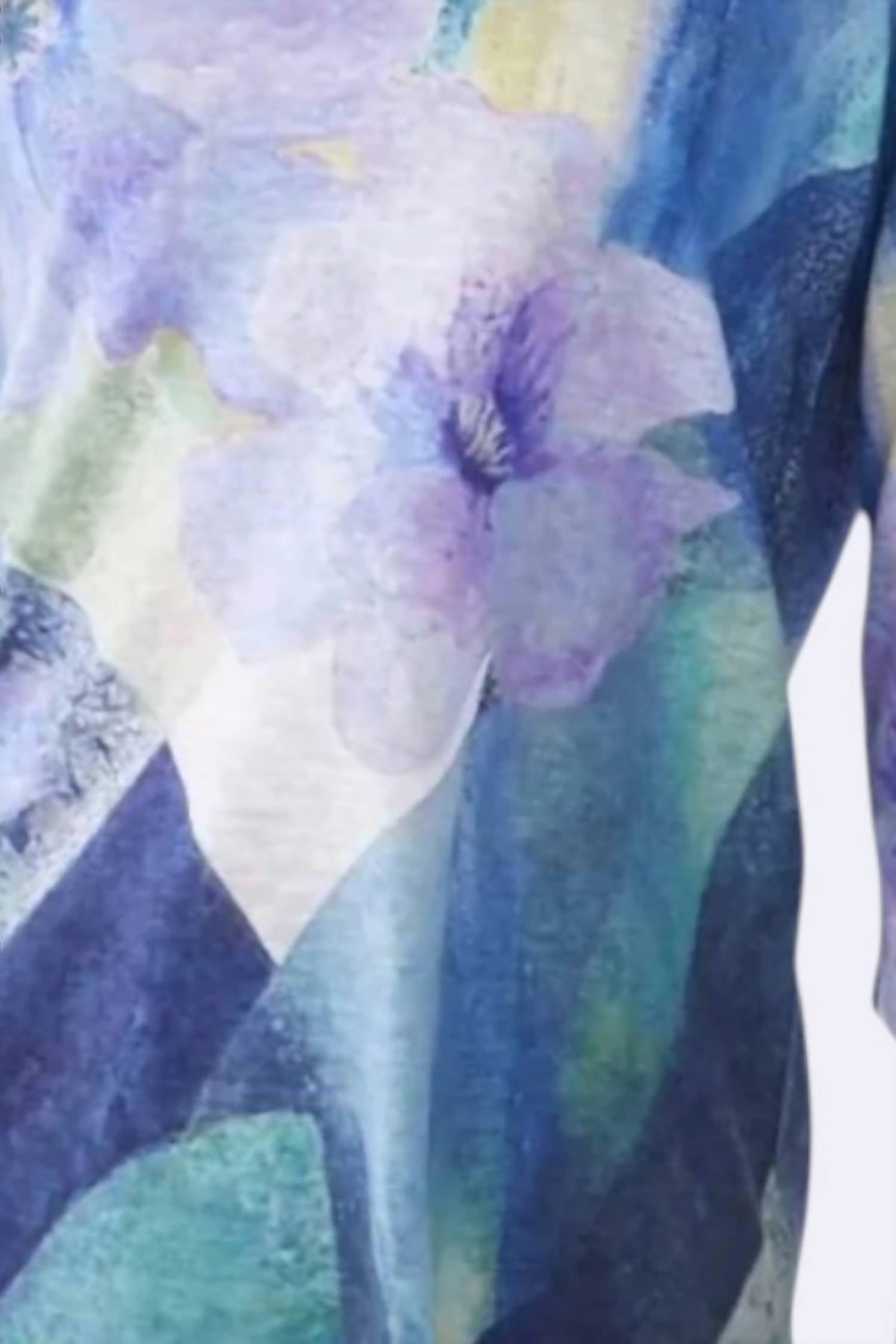 Fdj - V-neck Floral Top