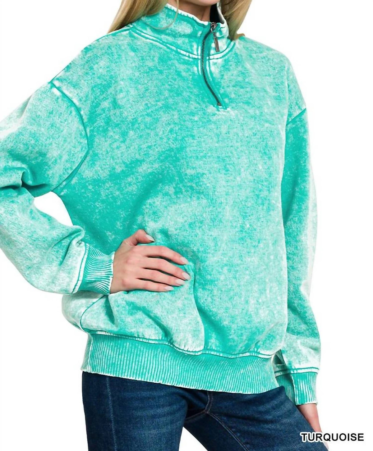 Zenana - Women's Cozy Oversized Sweatshirt