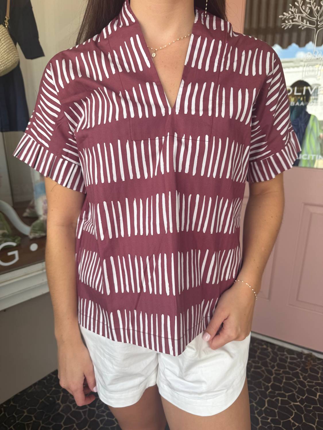 Brooke Wright - Women's Pleated Kimono Top