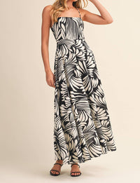 Klesis - Printed Linen A-line Midi Dress