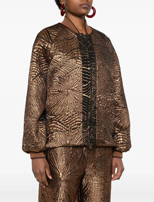 Forte Forte - Golden Sunrise Jacquard Bomber Jacket