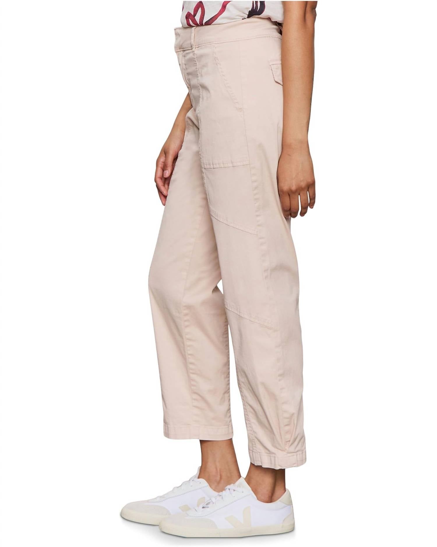 Sanctuary Sahara Tapered Pants in vapor rose 1 - women's pants - detail view