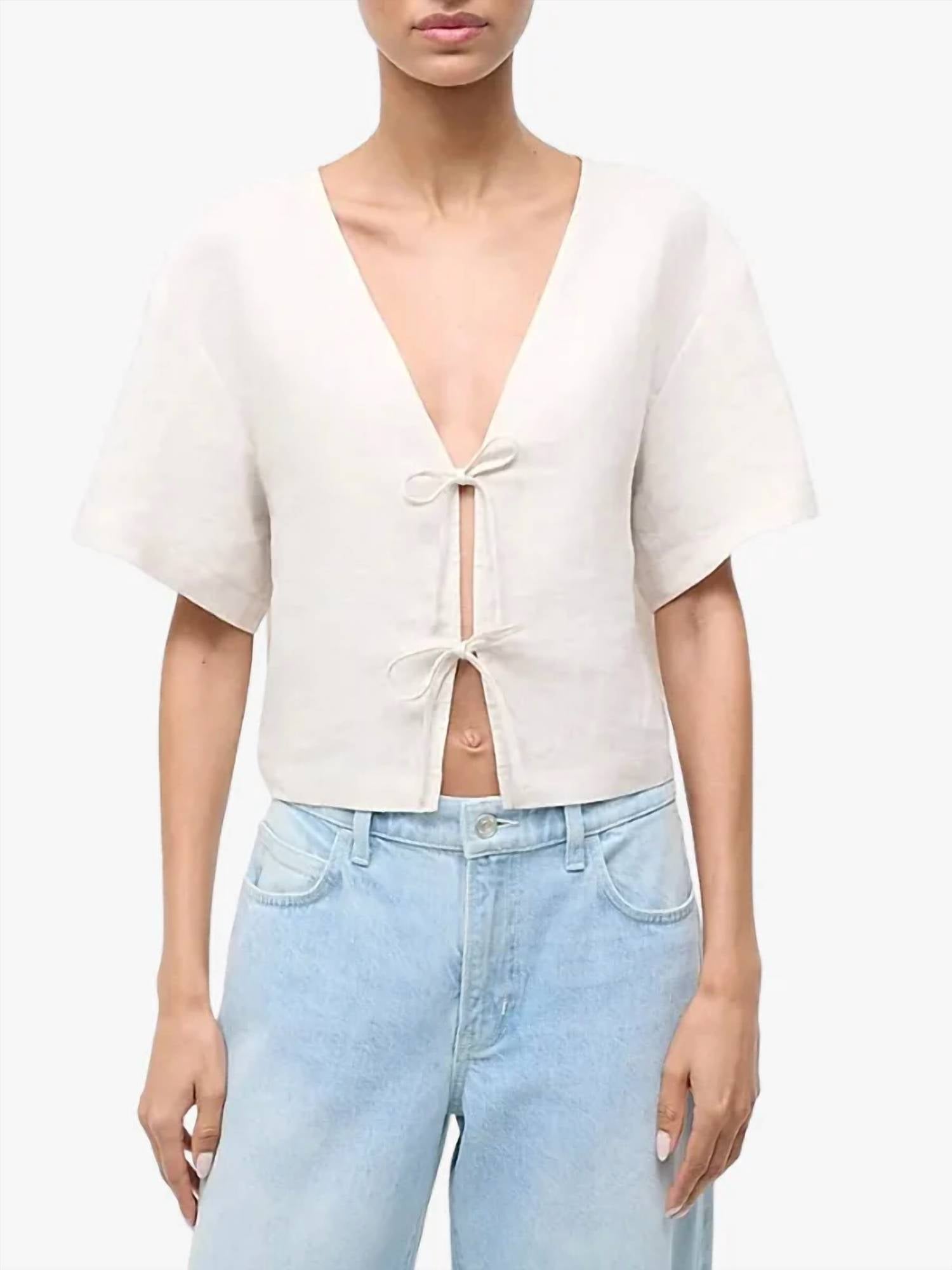 Staud - Women's Ava Linen Top