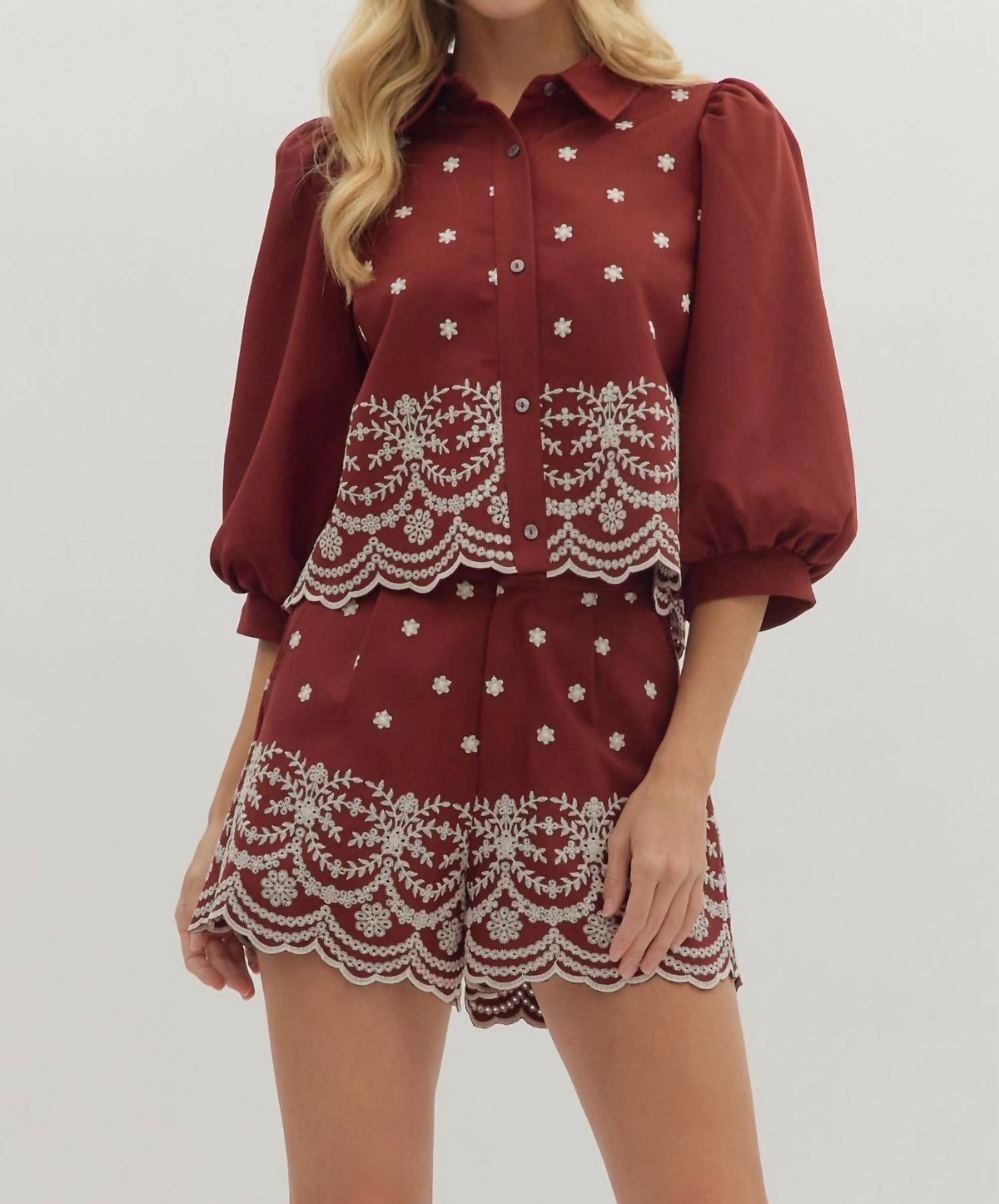Entro - Sienna Embroidered Set