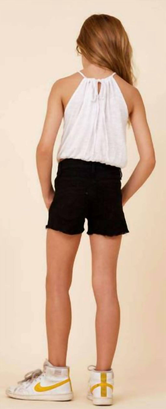 Vintage Havana - Girl's Slub Elastic Bottom Tank Top