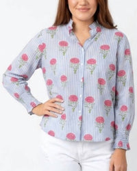 Layerz Clothing - Renee Floral Stripe Top