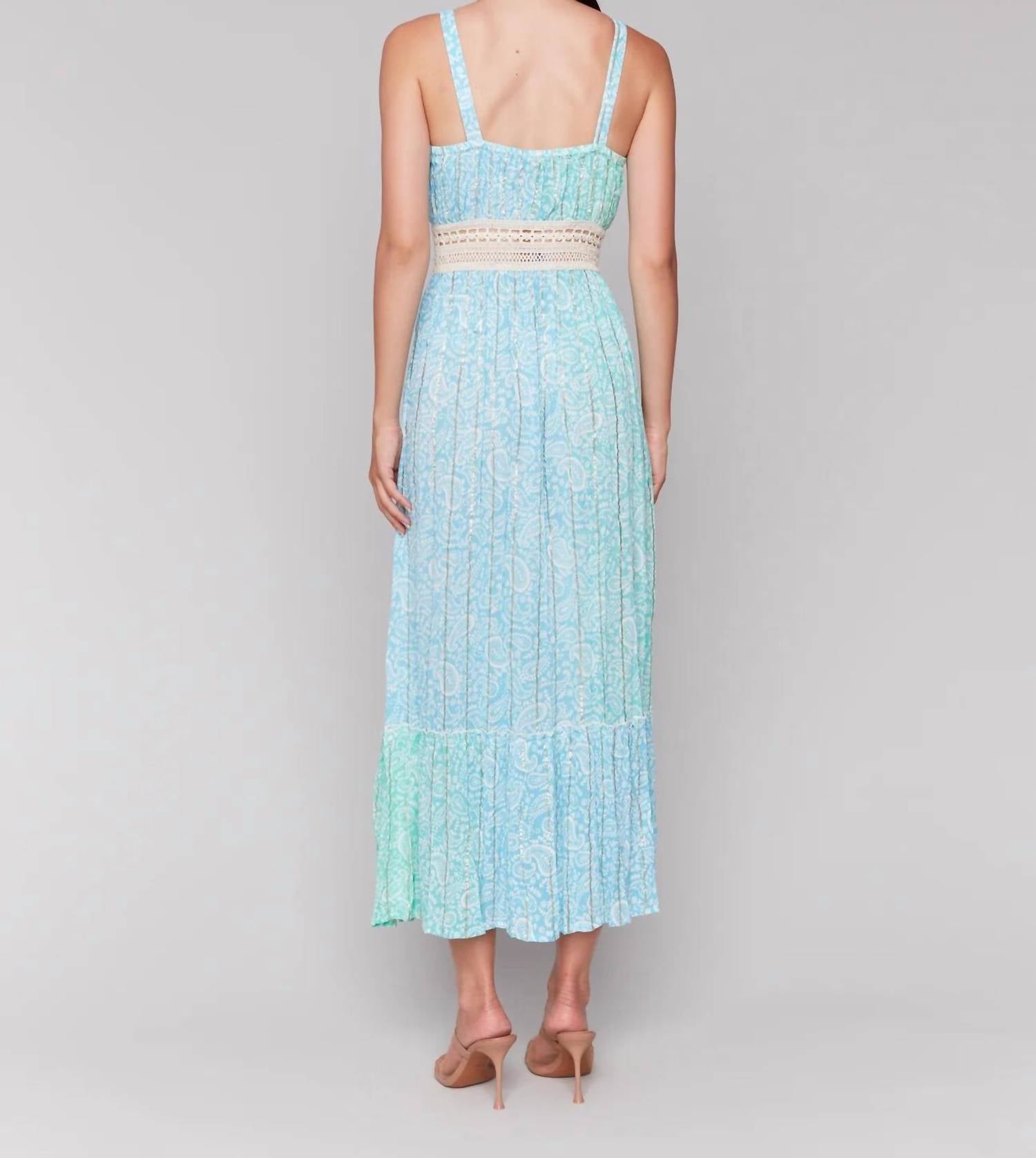 Charlie B - Foil Ombre Tiered Maxi Dress