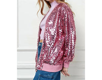Veveret - Sequin Bomber Jacket