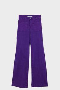 Q2 Women's Straight Leg Jeans in purple - women's jeans - view 4