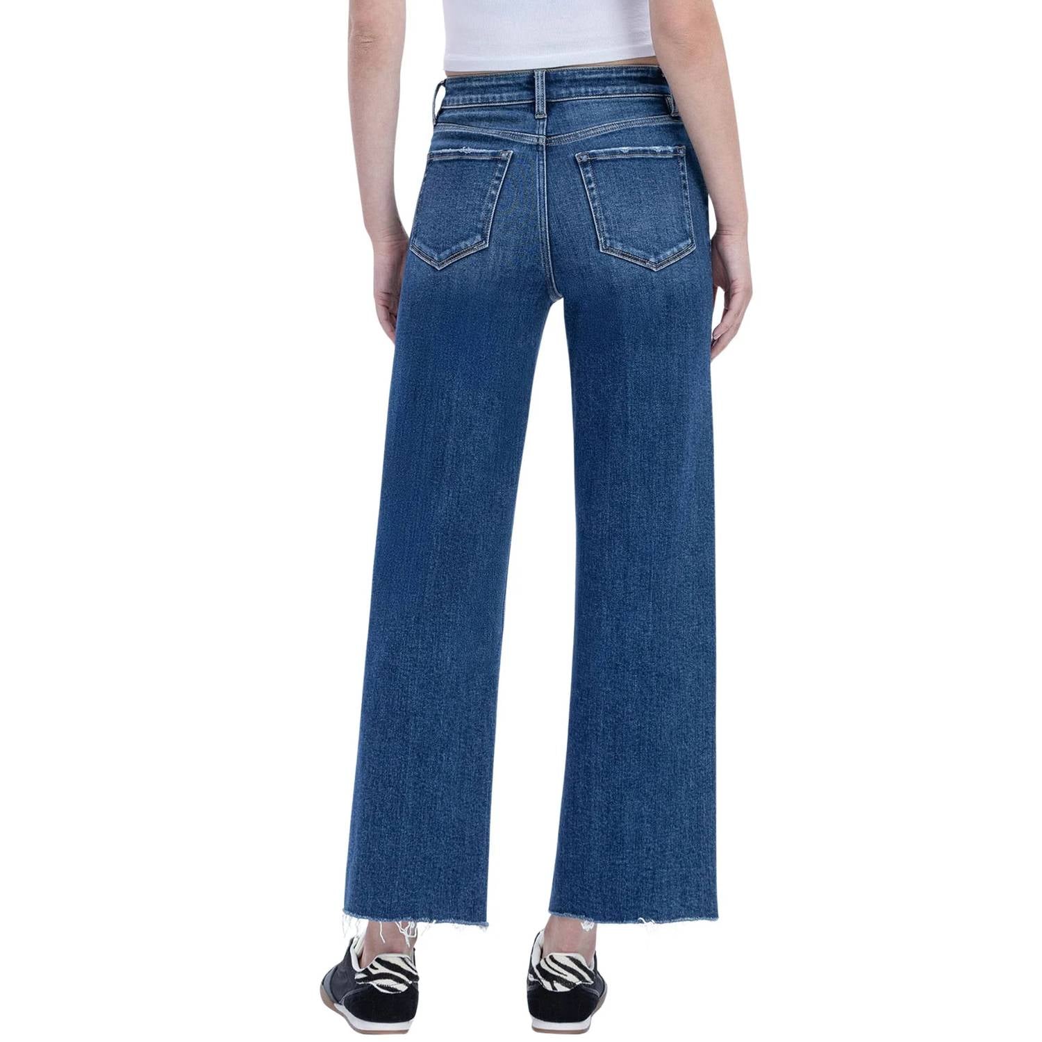 Flying Monkey - High Rise Trouser Press Wide Leg Jeans