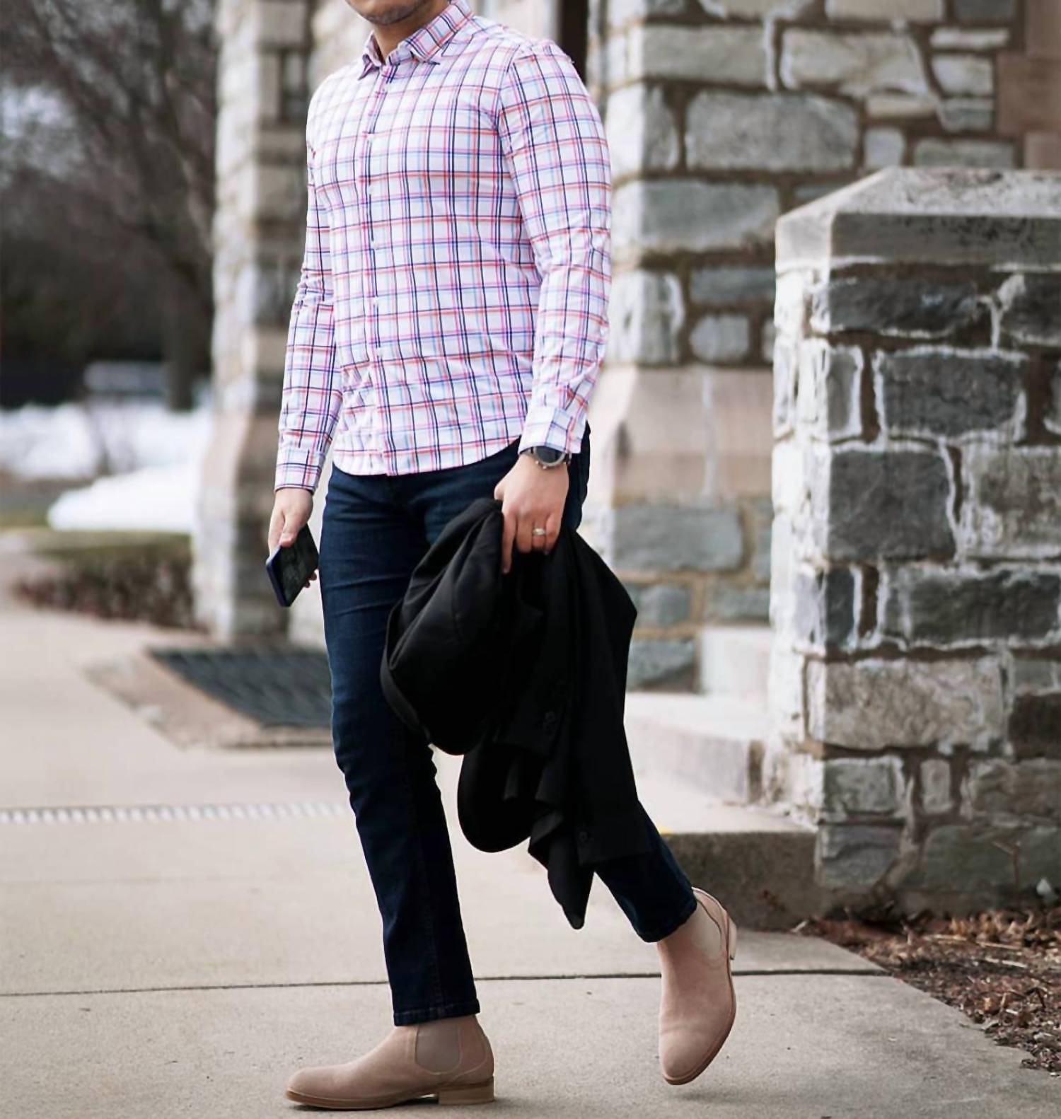 Buki - Men's Rob Plaid Long Sleeve Tech Shirt