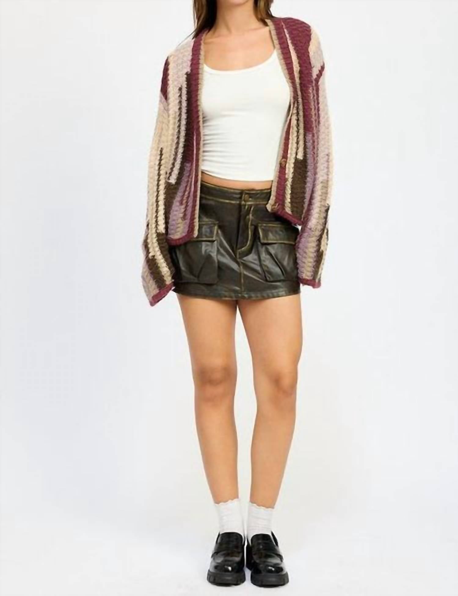 Emory Park - Reggie Faux Leather Mini Skirt