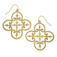 Susan Shaw - Women's Filigree Clover Earrings