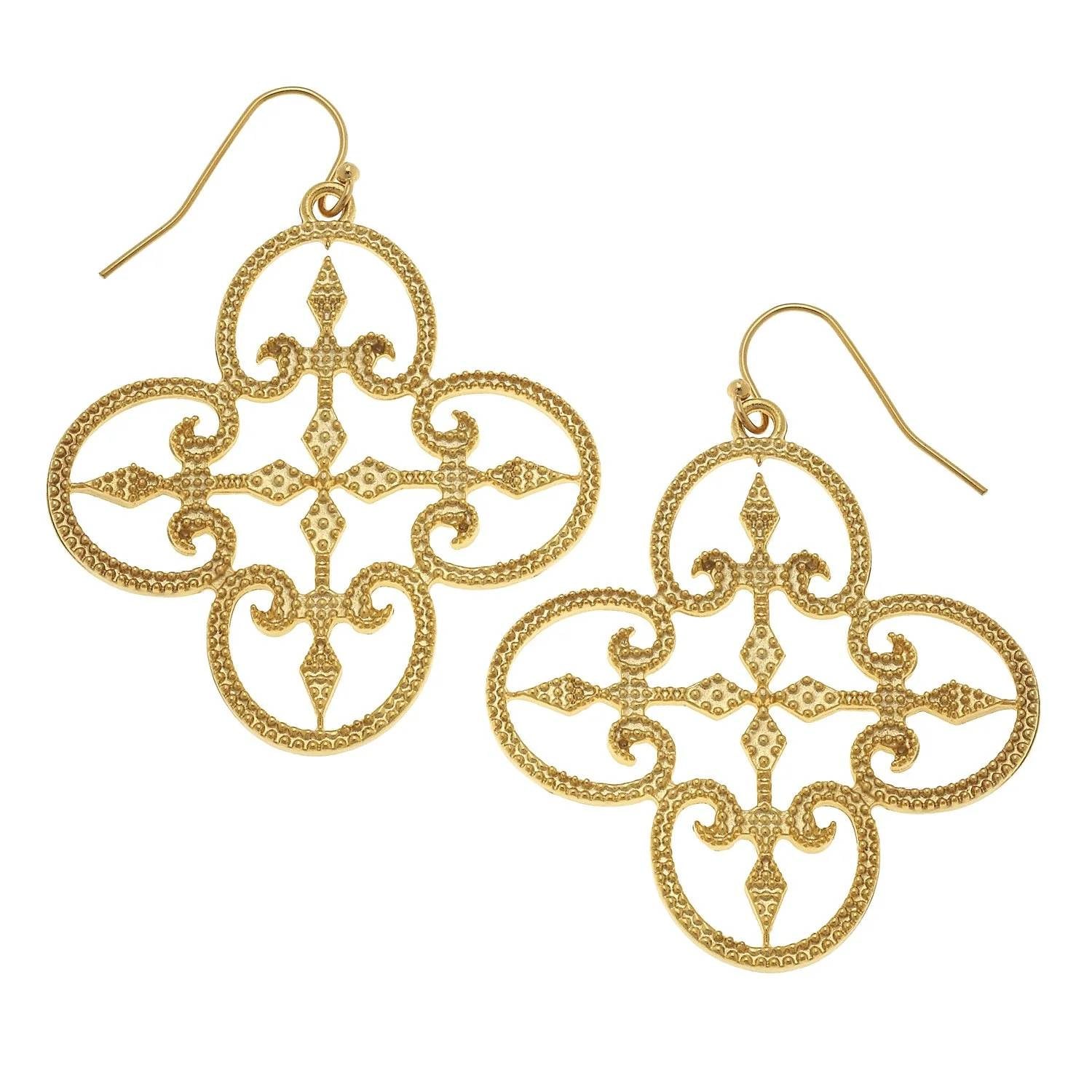 Susan Shaw - Women's Filigree Clover Earrings