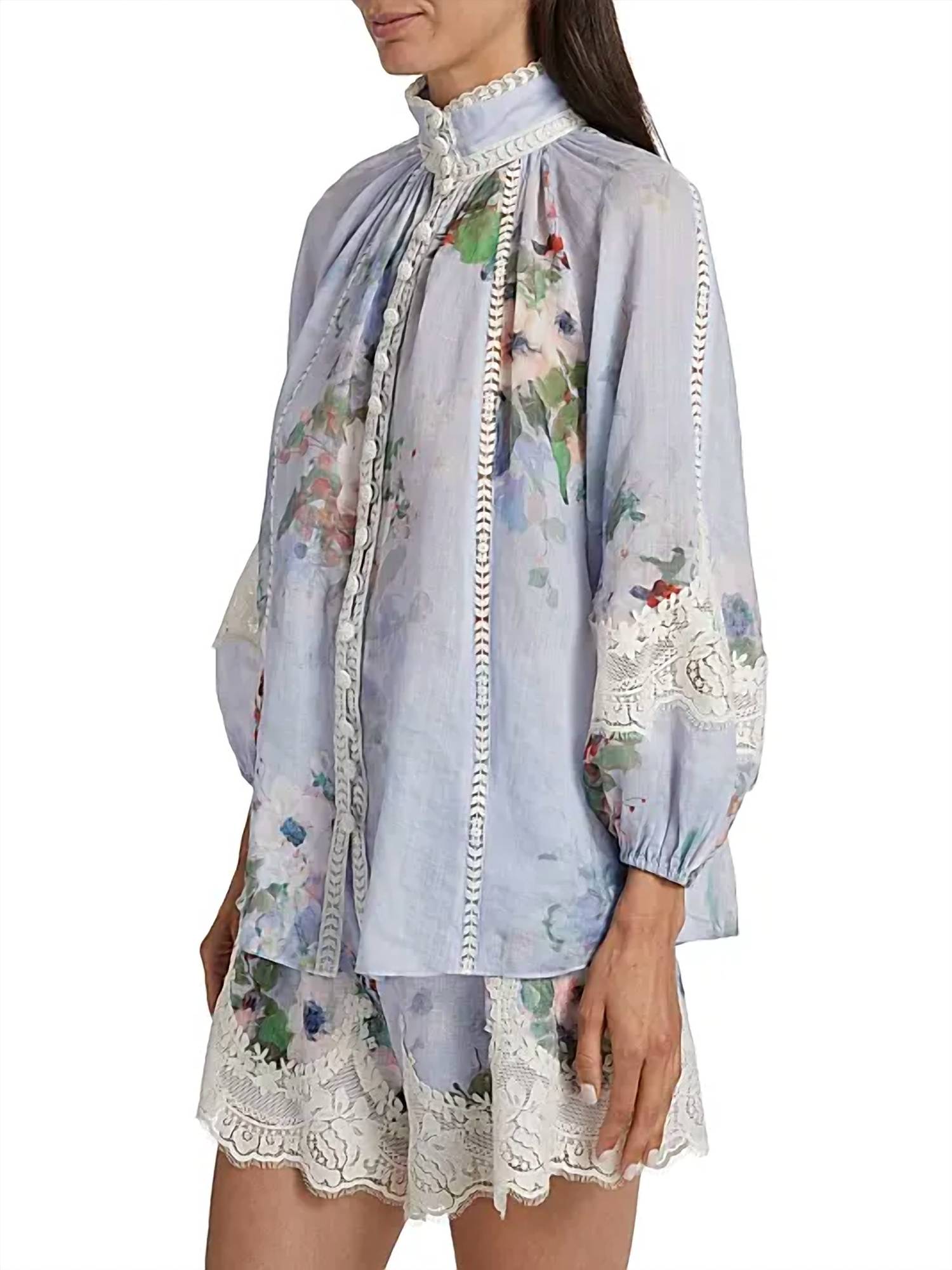 Zimmermann - Everley Lace-trim Blouse