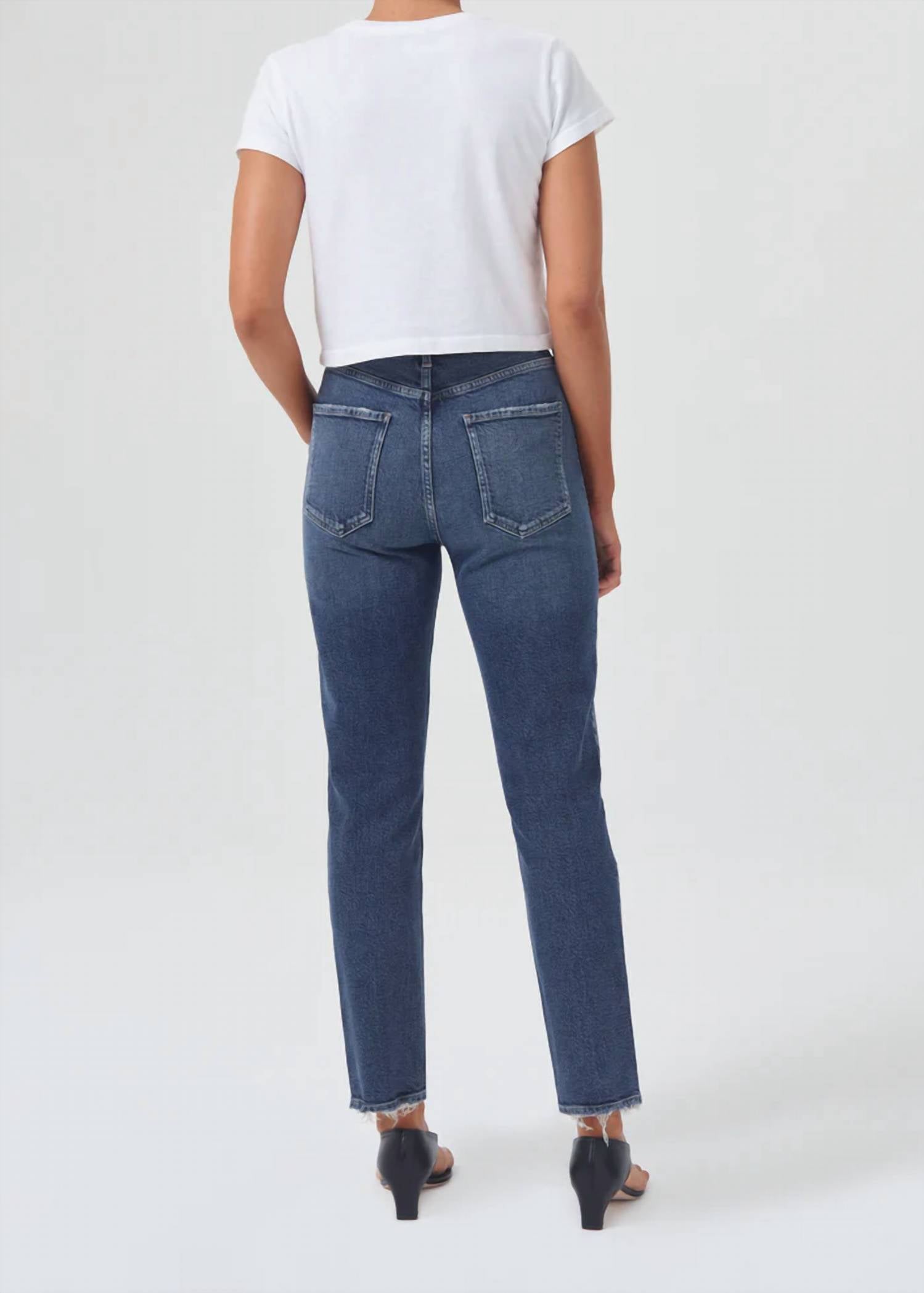 Agolde - RILEY LONG HIGH RISE STRAIGHT JEAN