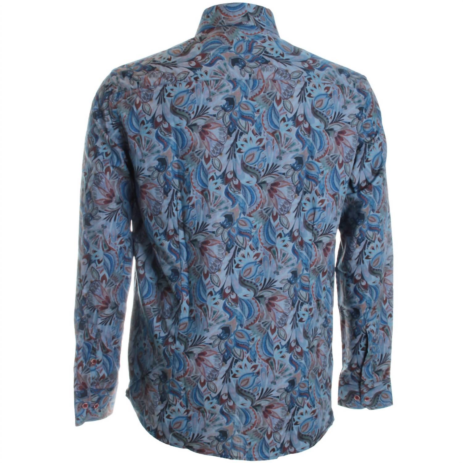 Garnet Clothiers - Men's Long Sleeve Paisley Print Shirt