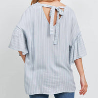 Mittoshop - Striped Tie Back Top