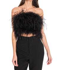 Lamarque - Zaina Feather Bustier Top