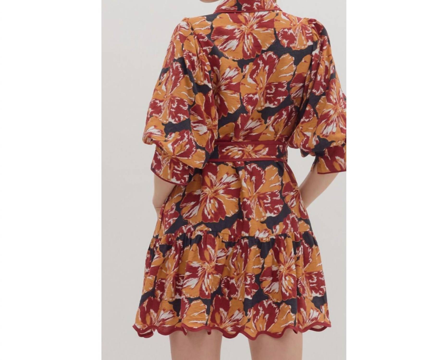 Entro - Floral Short Dress