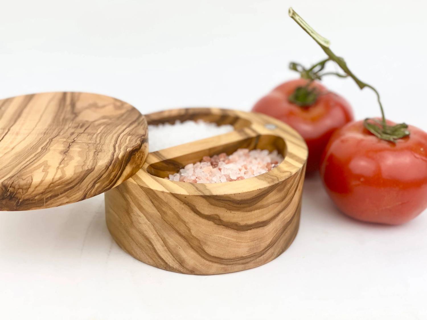 Natural Olivewood - Double Salt Cellar