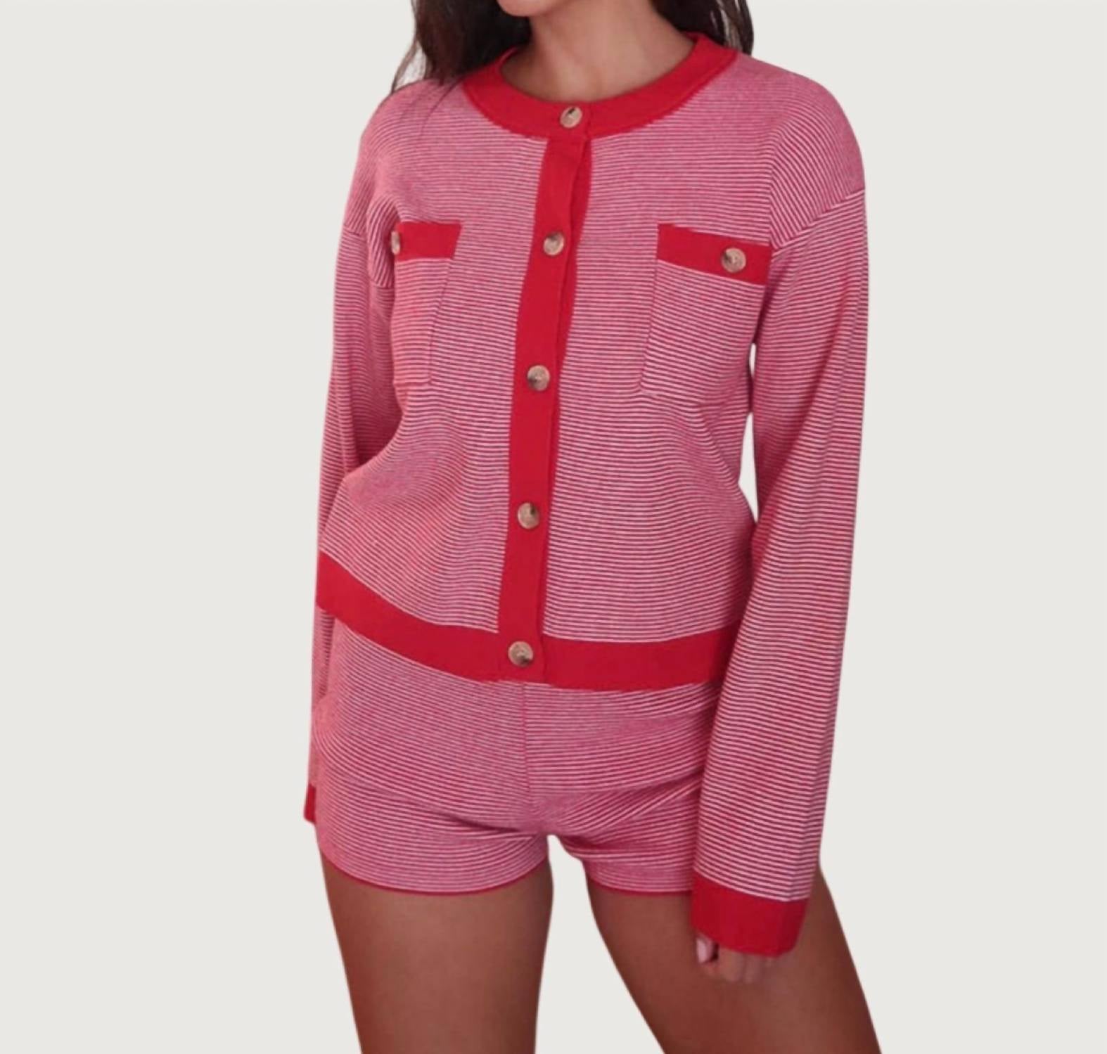 Et Clet - Waldorf Cardigan And Short Set