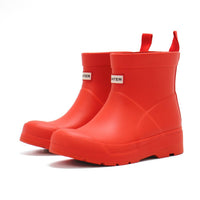 HUNTER Girls Play Rain Boots in logo red - kids' shoe