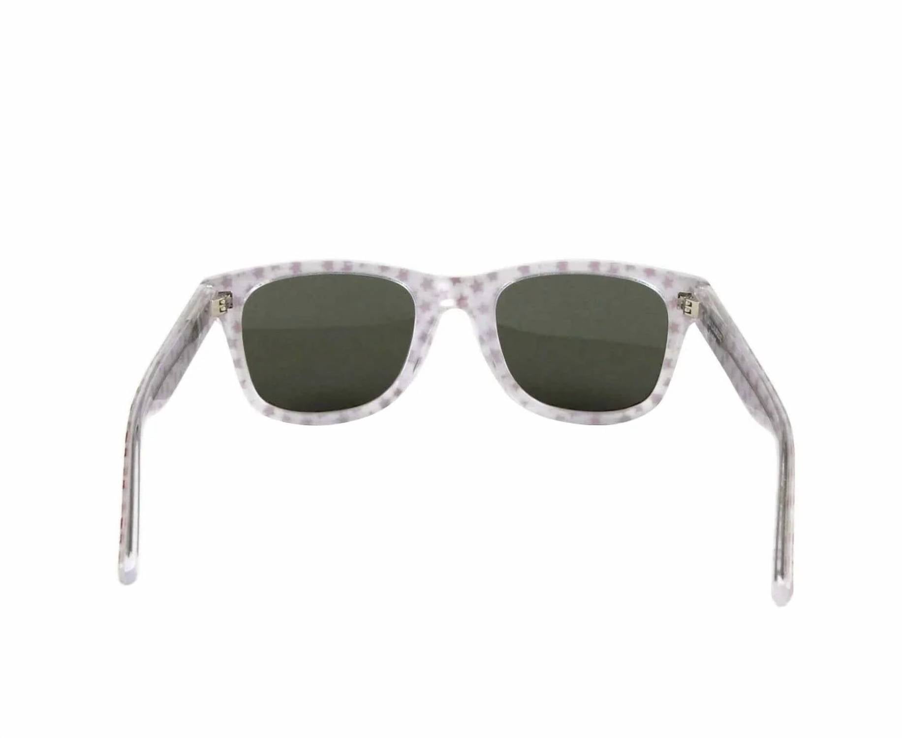 Saint Laurent - Women's Classic Glitter Acetate Sunglasses