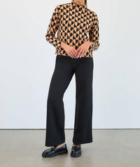 Fdj - Mock Neck Jacquard Sweater