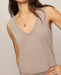 Z Supply - Sloane V-neck Cotton Jersey Tank Top