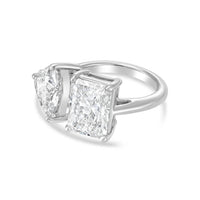 Diana M Jewels - Women's Radiant & Heart Lab-Grown Diamond Fashion Ring (12.00 Ct) - Luxe