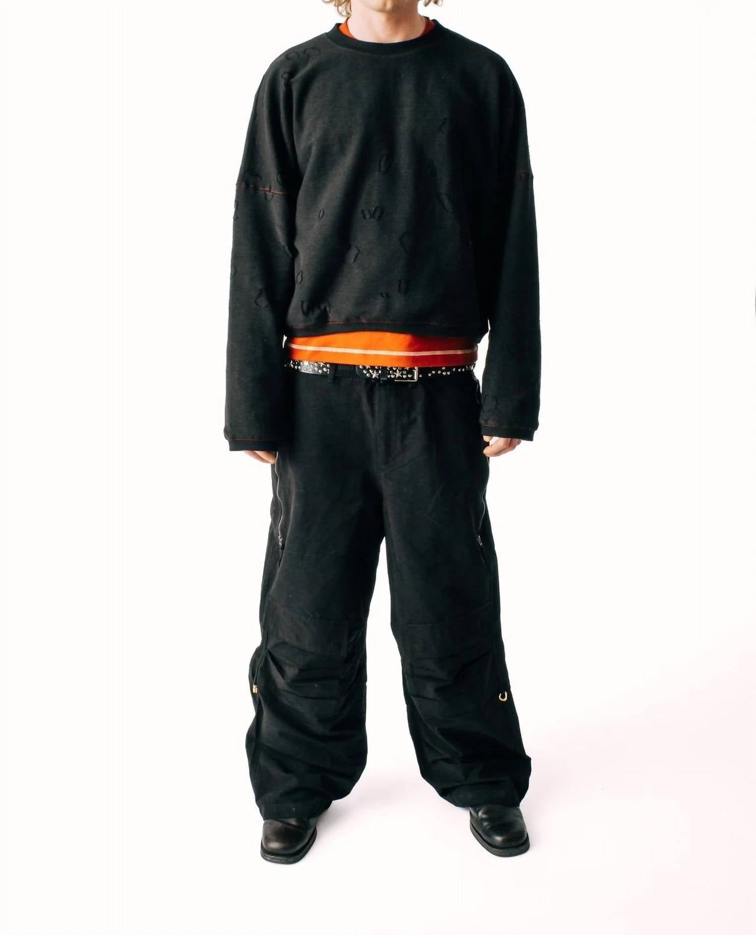 JUNGLES Stash Cargo Pant in black - men's pants