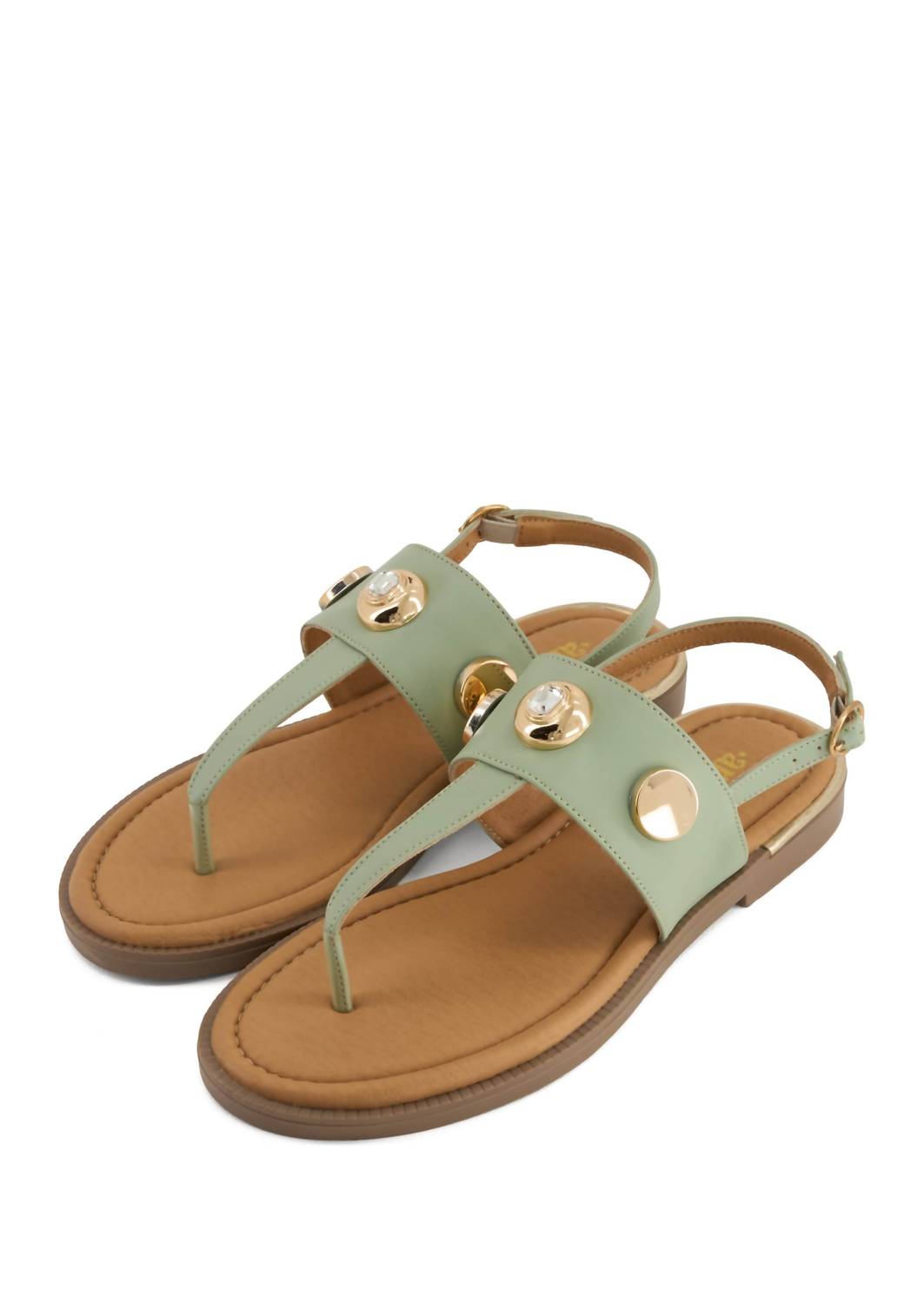 Andrea Women's Stylish Flat Sandal in green - women's sandal - view 4