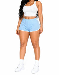 Jnk - Must Be Summer Stretch Dolphin Trim Shorts