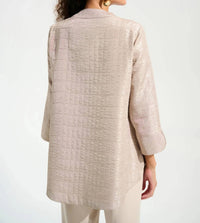 Joseph Ribkoff - Textured 3/4 Sleeve Trapeze Jacket