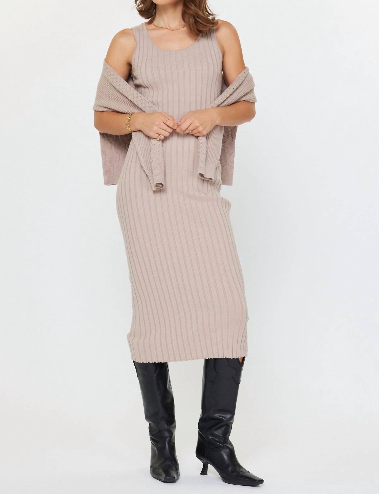 Current Air - Two Fer Sweater Midi Dress