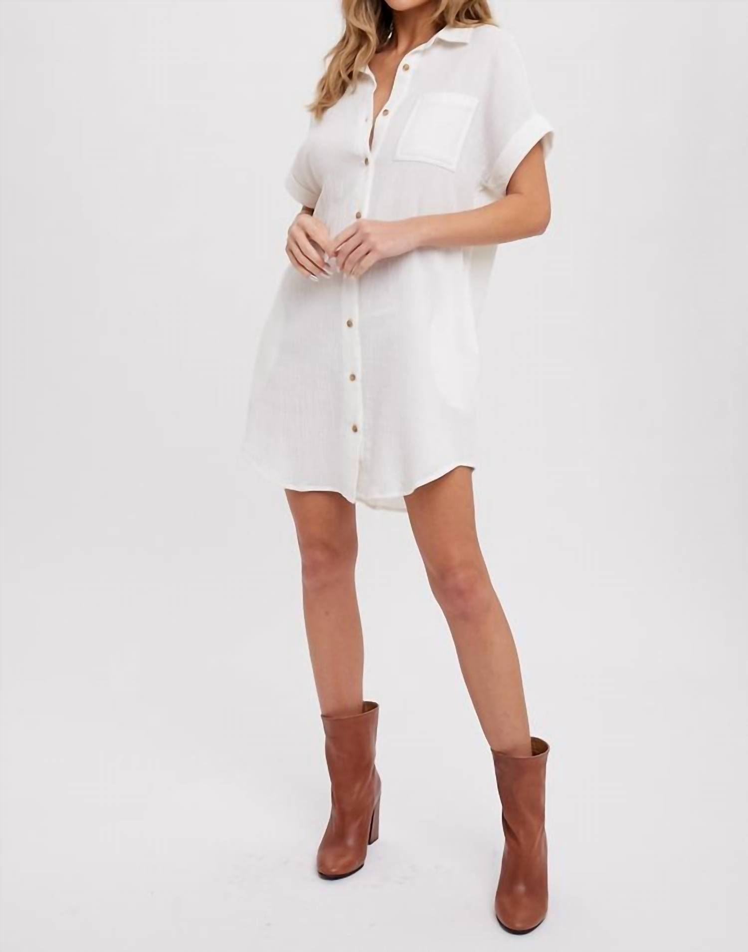 Bluivy - Button Up Shirt Dress