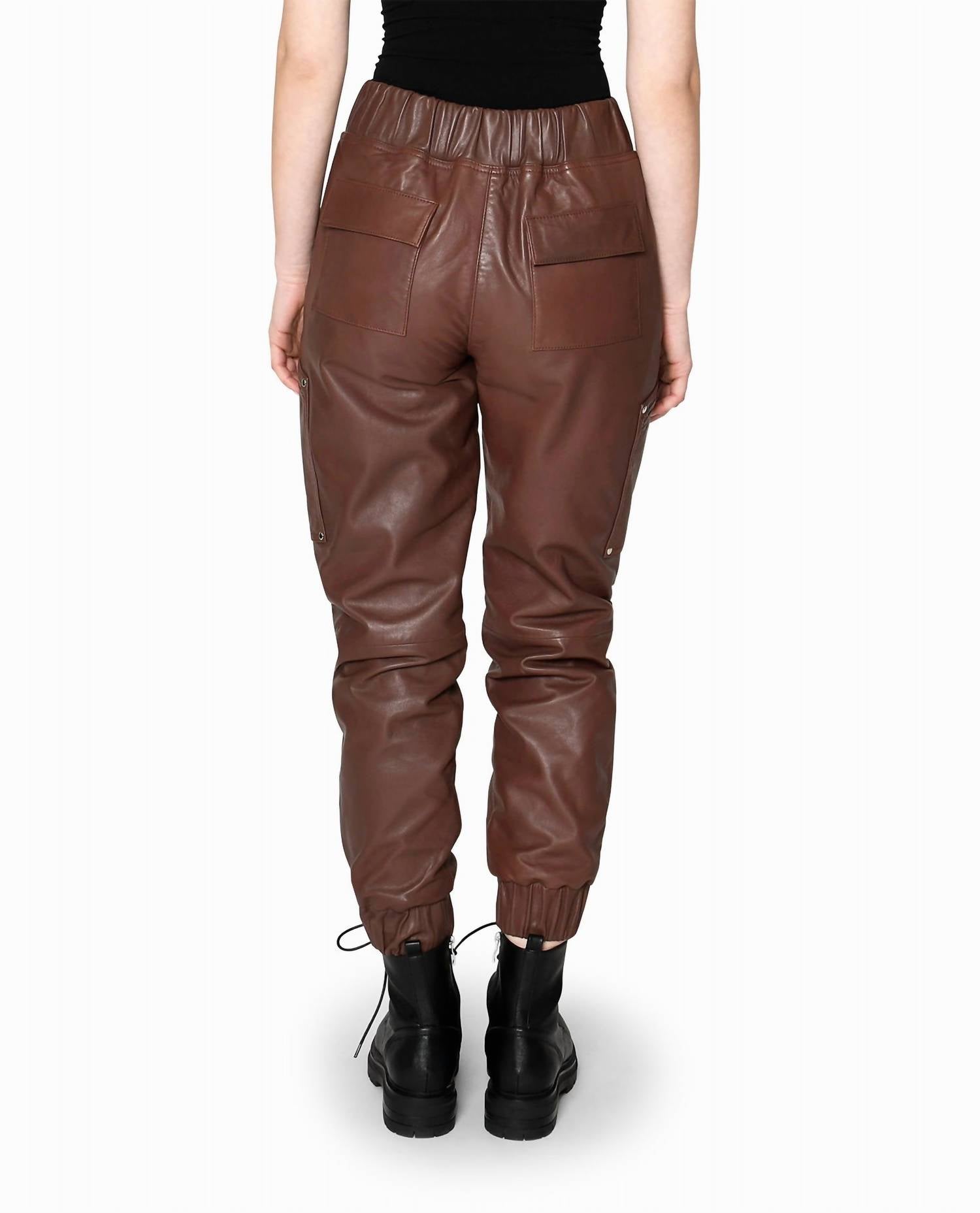 Nicole Miller - Leather Space Jogger