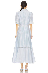 La Fuori - Puff Silk Linen Sequins Dress