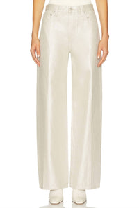 PISTOLA Tate High Rise Bowed Wide Leg Jeans in champagne luster 1 - women's jeans