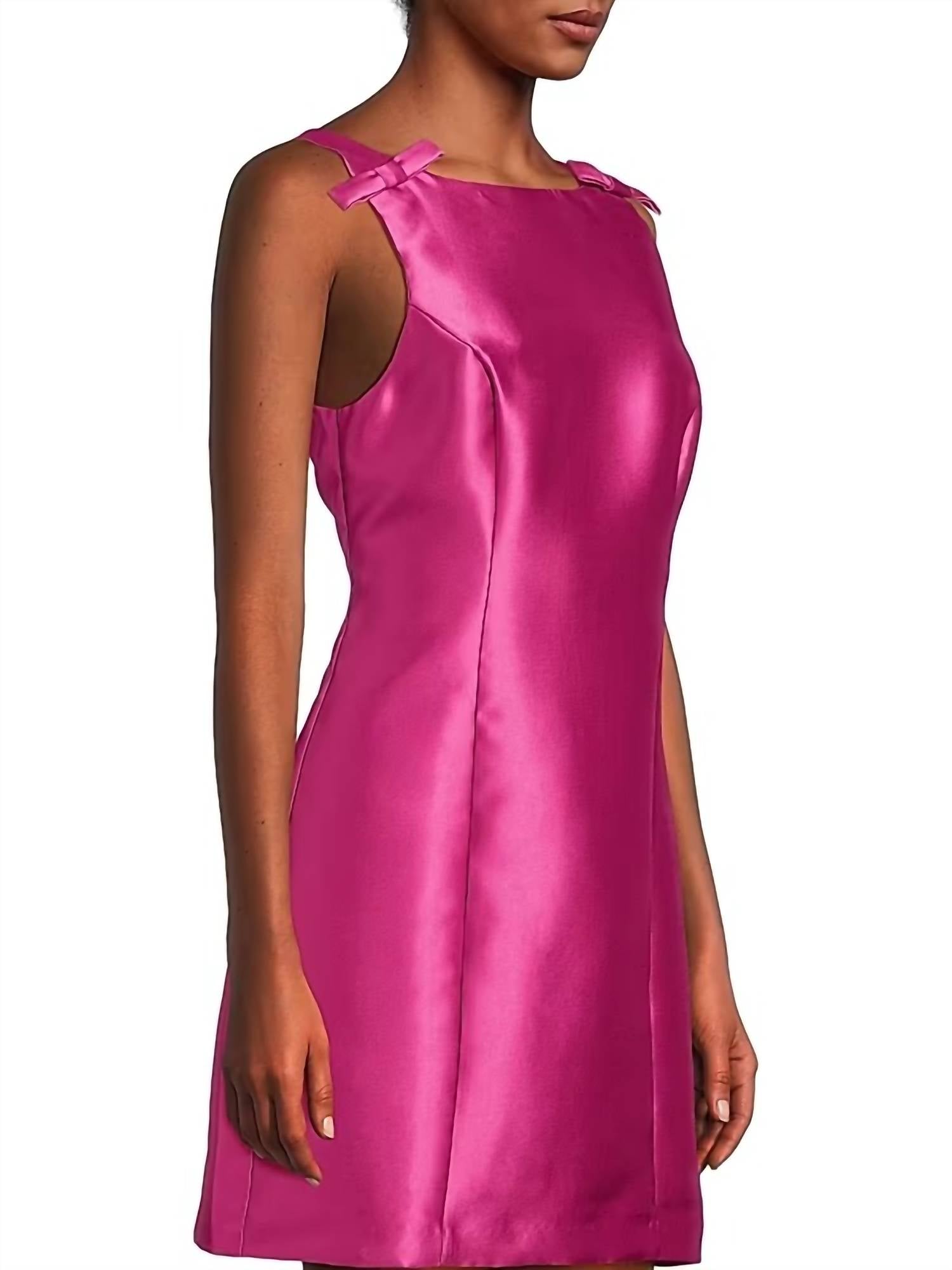 Hutch - Chesca Satin Bow Mini Dress