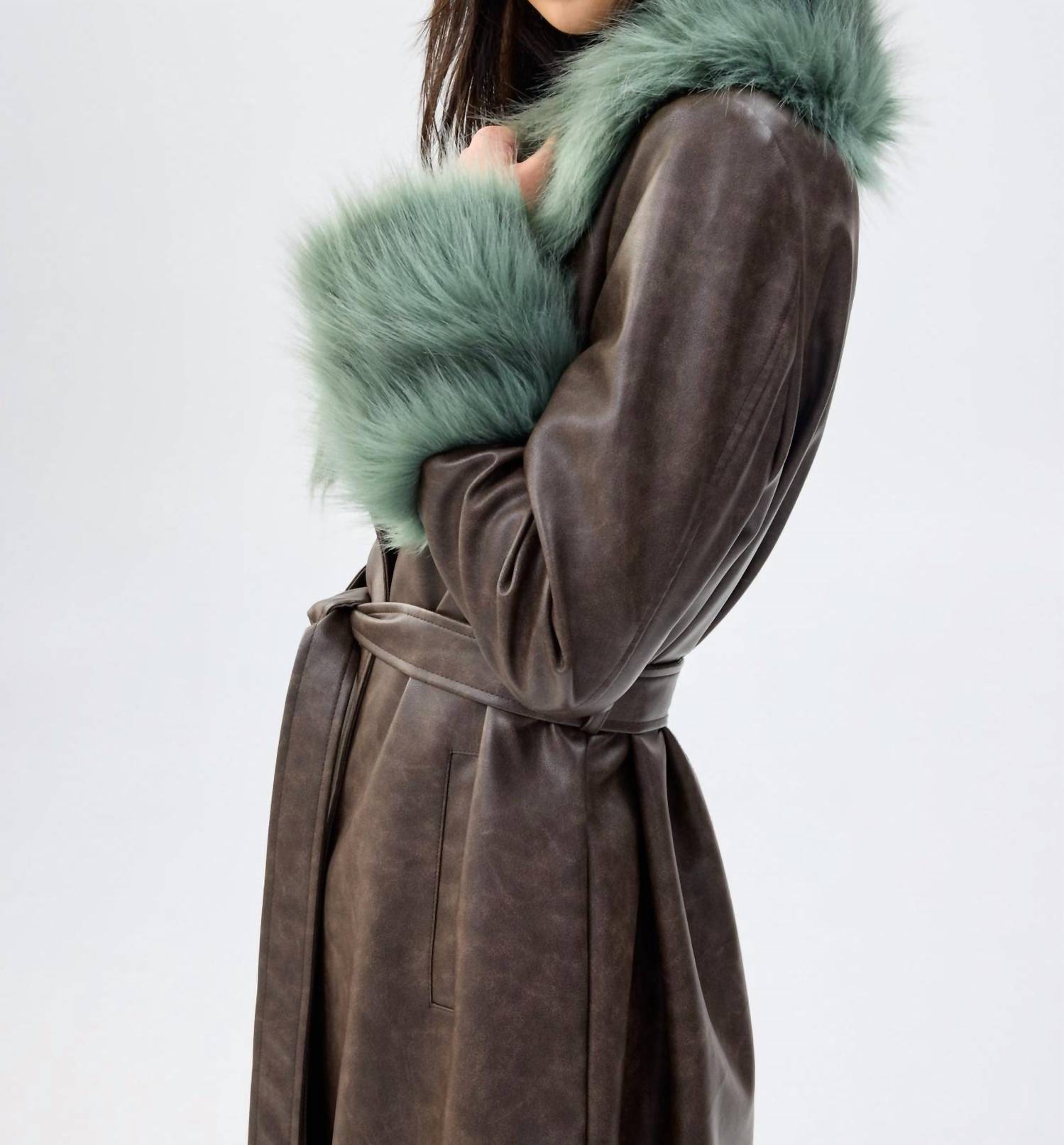 Unreal Fur - Empathy Faux-fur-trim Coat
