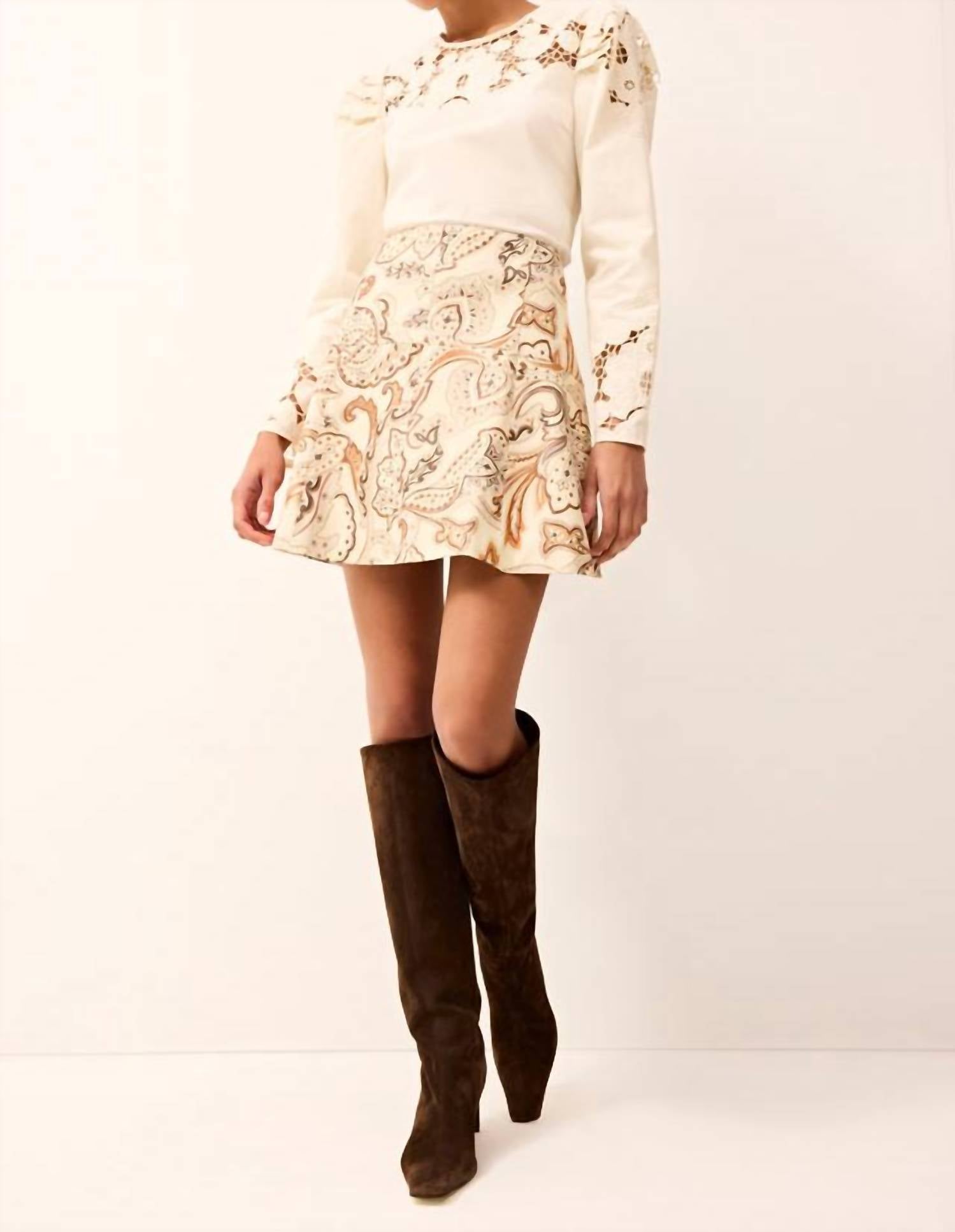 Marie Oliver - Crawford Vegan Leather Mini Skirt